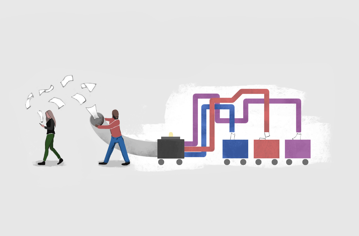Form data collection illustration