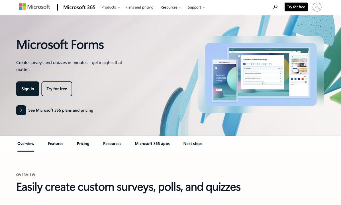Microsoft Forms